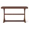 Narrow Vintage Console Table Open Shelf for Living Room and Entryway